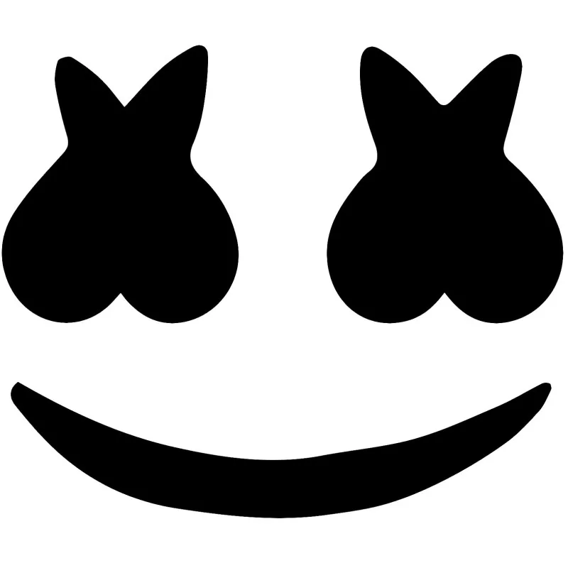 Dj Marshmello Face Iron On Transfer Vinyl HTV Dj Marshmello Face Iron On Transfer Vinyl HTV