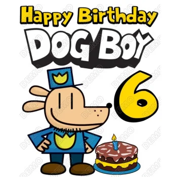 Dog Man  Birthday  Personalized  Custom  DTF Iron on Transfer