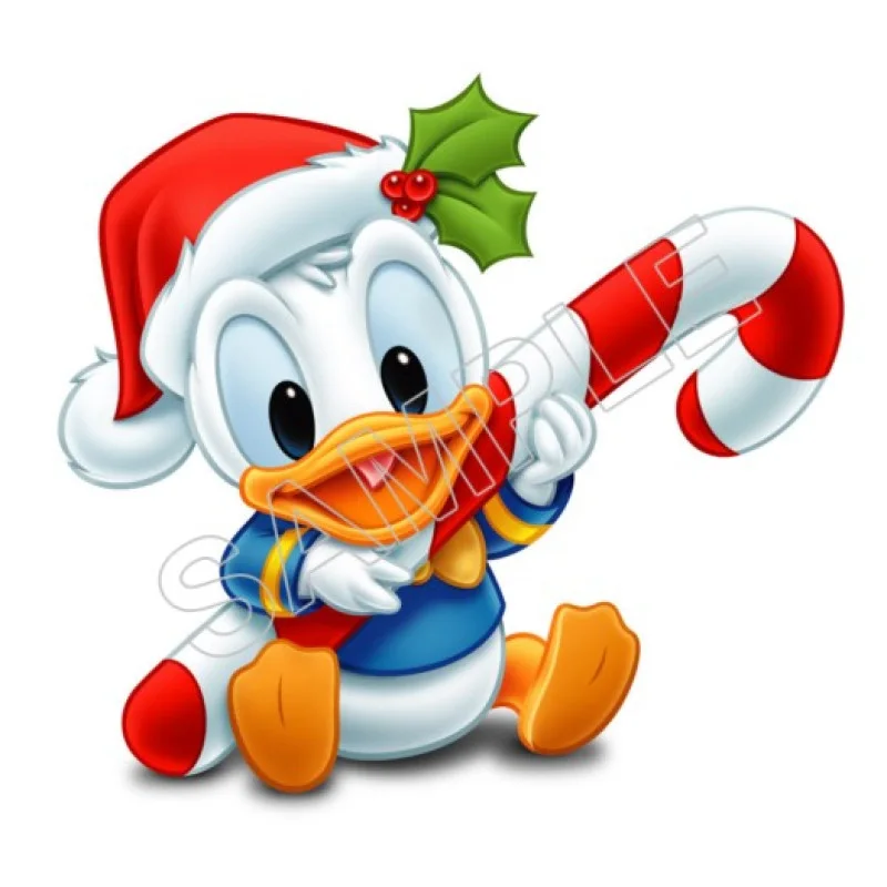Donald Duck Baby Christmas DTF Iron on Transfer - Ready to Press #6 Donald Duck Baby Christmas DTF Iron on Transfer - Ready to Press #6