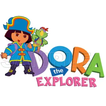 Dora Pirate DTF Iron on Transfer - Ready to Press #7