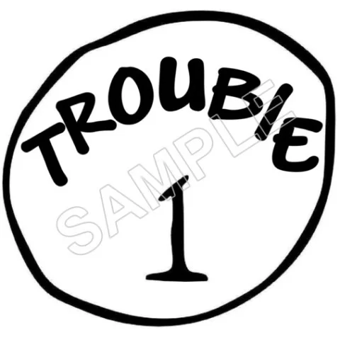 Dr. Seuss ~ Cat in the Hat ~ Trouble 1, 2, 3.. DTF Iron on Transfer - Ready to Press #1 Dr. Seuss ~ Cat in the Hat ~ Trouble 1, 2, 3.. DTF Iron on Transfer - Ready to Press #1