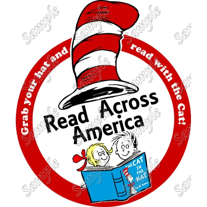 Dr. Seuss Read Across America Shirt Iron on Transfer - Ready to Press #87 Dr. Seuss Read Across America Shirt Iron on Transfer - Ready to Press #87