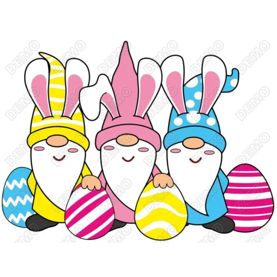 Easter Bunny DTF Heat Iron on Transfer - Ready to Press Easter Bunny DTF Heat Iron on Transfer - Ready to Press