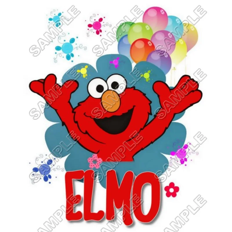Elmo Birthday DTF Iron on Transfer - Ready to Press #5 Elmo Birthday DTF Iron on Transfer - Ready to Press #5