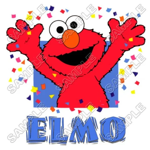 Elmo Birthday DTF Iron on Transfer - Ready to Press #7 Elmo Birthday DTF Iron on Transfer - Ready to Press #7