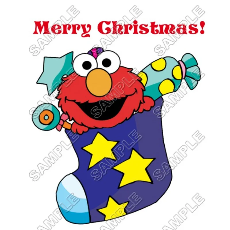 Elmo Christmas DTF Iron on Transfer - Ready to Press #72 Elmo Christmas DTF Iron on Transfer - Ready to Press #72