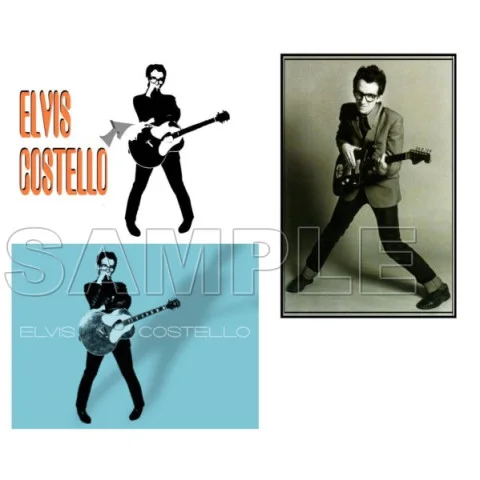 Elvis Costello DTF Iron on Transfer - Ready to Press #1 Elvis Costello DTF Iron on Transfer - Ready to Press #1