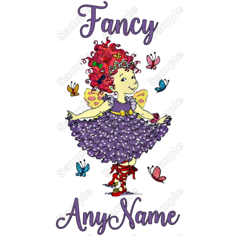 Fancy Nancy Personalized Custom DTF Iron on Transfer Fancy Nancy Personalized Custom DTF Iron on Transfer