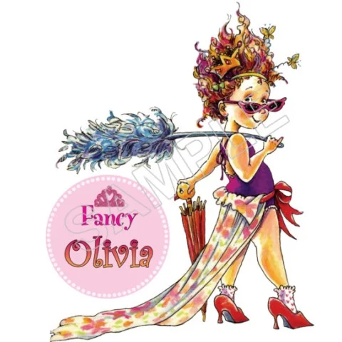 Fancy Nancy Personalized Custom DTF Iron on Transfer - Ready to Press #6 Fancy Nancy Personalized Custom DTF Iron on Transfer - Ready to Press #6