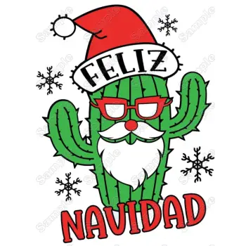 Feliz Navidad Christmas DTF Iron on Transfer - Ready to Press