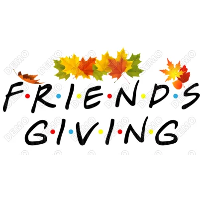 FriendsGiving DTF Iron on Transfer - Ready to Press FriendsGiving DTF Iron on Transfer - Ready to Press
