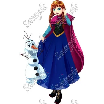 Frozen Anna DTF Iron on Transfer - Ready to Press #21
