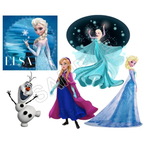Frozen Elsa Anna Olaf  DTF Iron on Transfer  - Ready to Press  #81