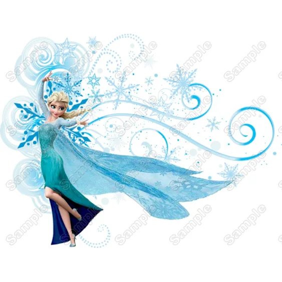 Frozen Elsa DTF Iron on Transfer - Ready to Press #132 Frozen Elsa DTF Iron on Transfer - Ready to Press #132