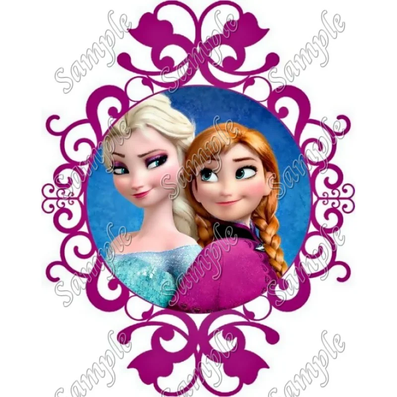 Frozen Elsa and Anna DTF Iron on Transfer - Ready to Press #132 Frozen Elsa and Anna DTF Iron on Transfer - Ready to Press #132
