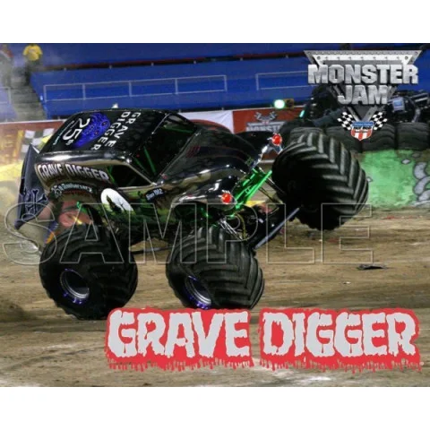 GRAVE DIGGER Monster Jam DTF Iron on Transfer  - Ready to Press  #5