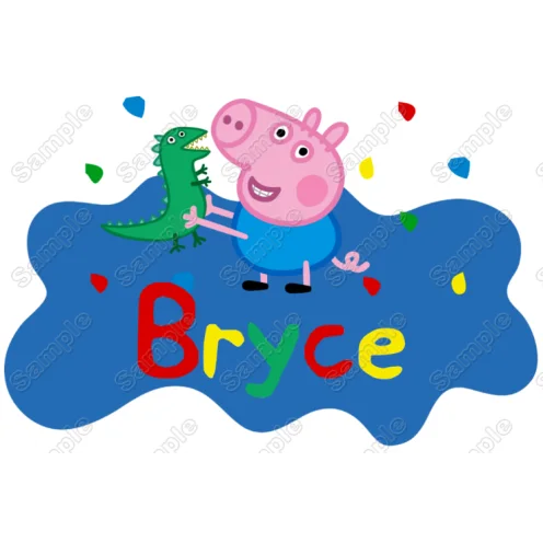 George Peppa Pig Birthday Personalized Custom DTF Iron on Transfer - Ready to Press George Peppa Pig Birthday Personalized Custom DTF Iron on Transfer - Ready to Press