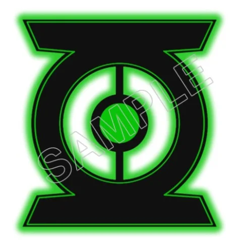 Green Lantern Logo DTF Iron on Transfer - Ready to Press #2 Green Lantern Logo DTF Iron on Transfer - Ready to Press #2