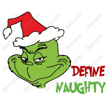 Grinch Christmas DTF Iron on Transfer - Ready to Press #1