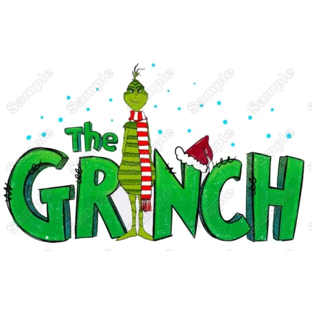 Grinch Christmas DTF Iron on Transfer - Ready to Press #1A Grinch Christmas DTF Iron on Transfer - Ready to Press #1A