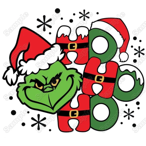 Grinch Christmas DTF Iron on Transfer - Ready to Press #B1 Grinch Christmas DTF Iron on Transfer - Ready to Press #B1