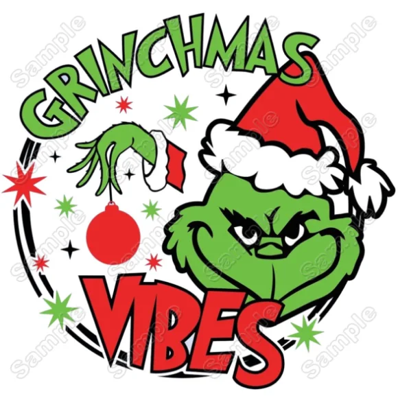 Grinch Christmas DTF Iron on Transfer - Ready to Press #C1 Grinch Christmas DTF Iron on Transfer - Ready to Press #C1