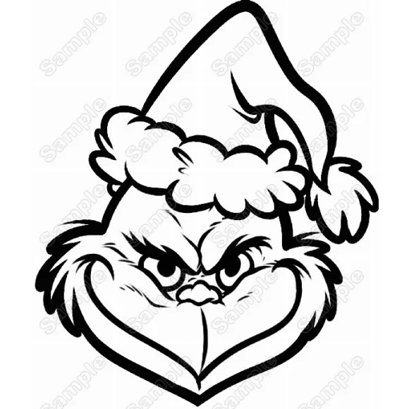 Grinch Face Iron On Transfer Vinyl HTV Grinch Face Iron On Transfer Vinyl HTV