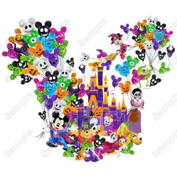 Halloween Mickey Mouse Disney Magic Kingdom DTF Iron on Transfer 