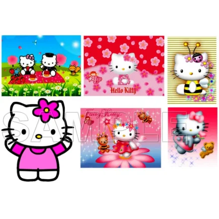 Hello Kitty DTF Iron on Transfer - Ready to Press #10 Hello Kitty DTF Iron on Transfer - Ready to Press #10