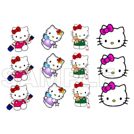 Hello Kitty DTF Iron on Transfer - Ready to Press #5 Hello Kitty DTF Iron on Transfer - Ready to Press #5