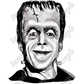 Herman Munster  DTF Iron on  Transfer - Ready to Press #1
