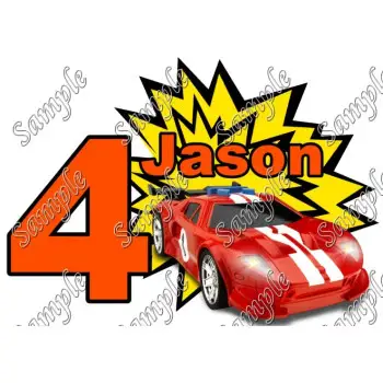 Hot Wheels Custom Personalized  DTF Iron on Transfer - Ready to Press #90