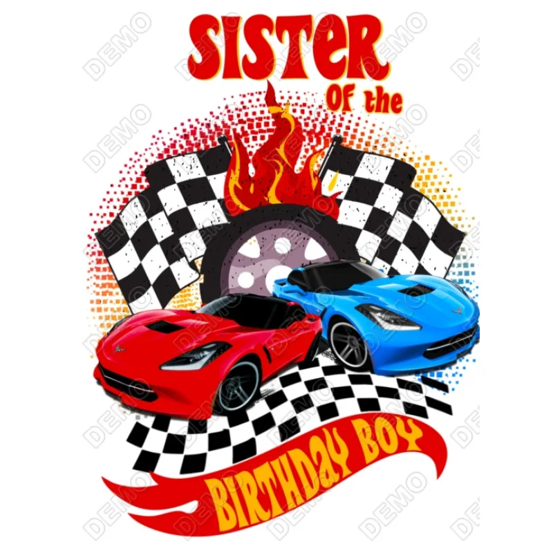 Hot Wheels Family Member Custom Personalized DTF Iron on Transfer Hot Wheels Family Member Custom Personalized DTF Iron on Transfer