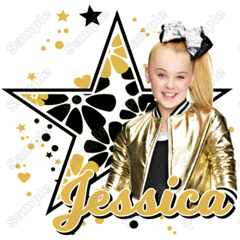 JOJO SIWA Birthday Personalized Custom DTF Iron on Transfer - Ready to Press #1 JOJO SIWA Birthday Personalized Custom DTF Iron on Transfer - Ready to Press #1
