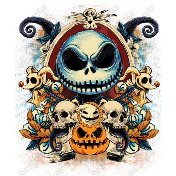 Jack Skellington  The Nightmare Before Christmas  DTF Heat Iron On Transfer #2