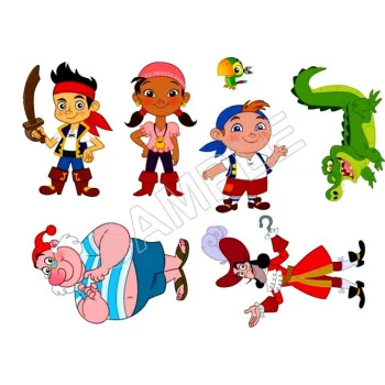 Jake & Never Land Pirates   DTF Iron on Transfer - Ready to Press #55