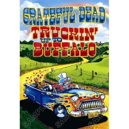 Jerry Garcia Grateful Dead DTF Iron on Transfer - Ready to Press #2 Jerry Garcia Grateful Dead DTF Iron on Transfer - Ready to Press #2