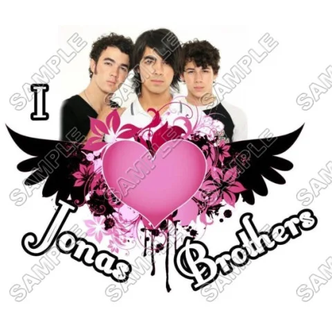 Jonas Brothers DTF Iron on Transfer - Ready to Press #1 Jonas Brothers DTF Iron on Transfer - Ready to Press #1
