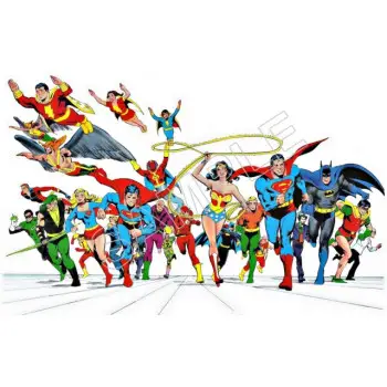 Justice League Super Heroes  DTF Iron on Transfer - Ready to Press #97