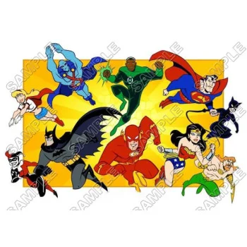 Justice League Super Heroes T  Shirt Iron on Transfer - Ready to Press #4
