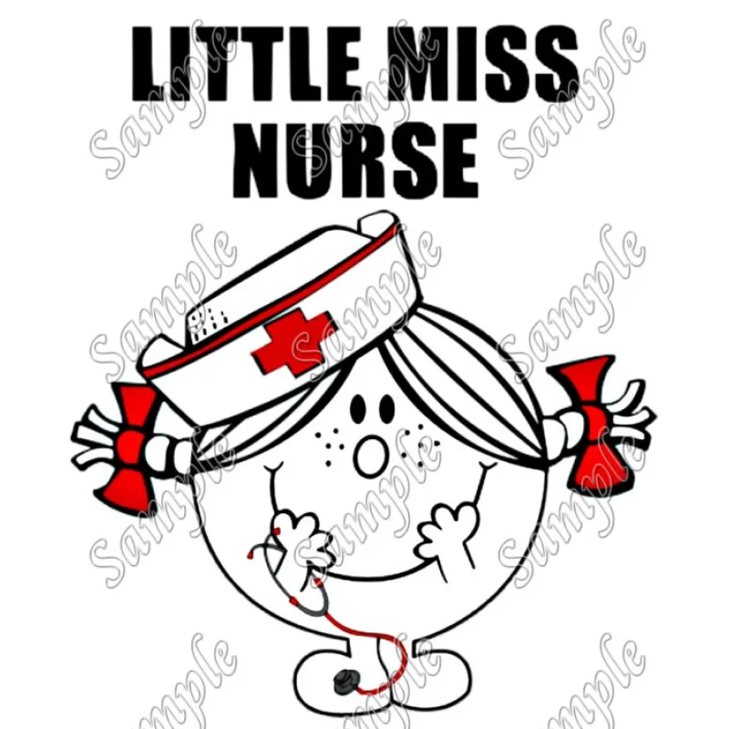 LIttle Miss Nurse DTF Iron on Transfer - Ready to Press #1 LIttle Miss Nurse DTF Iron on Transfer - Ready to Press #1