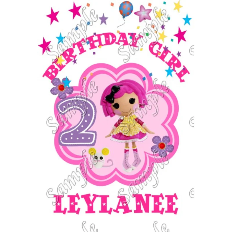 Lalaloopsy Birthday Girl Personalized Custom DTF Iron on Transfer - Ready to Press #5 Lalaloopsy Birthday Girl Personalized Custom DTF Iron on Transfer - Ready to Press #5
