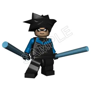 Lego Game Batman Night Wing  DTF Iron on Transfer  - Ready to Press  #9