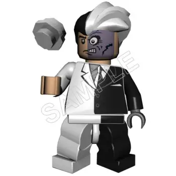 Lego Game Two-Face  DTF Iron on Transfer  - Ready to Press  #4