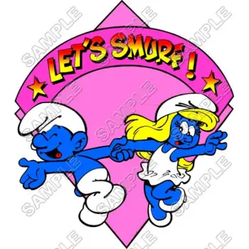 Let's Smurf  DTF Iron on Transfer - Ready to Press #24