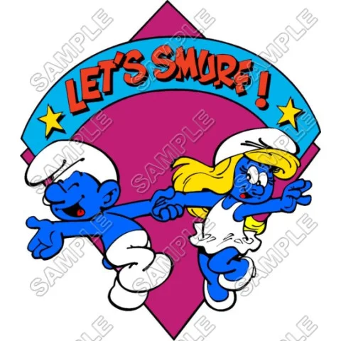 Lets Smurf DTF Iron on Transfer - Ready to Press #25 Lets Smurf DTF Iron on Transfer - Ready to Press #25