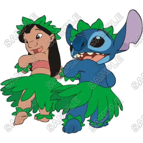 Lilo & Stitch DTF Iron on Transfer - Ready to Press #9 Lilo & Stitch DTF Iron on Transfer - Ready to Press #9