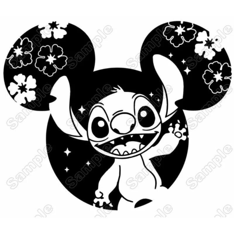 Lilo & Stitch Disney Heat Iron on Transfer Vinyl HTV Lilo & Stitch Disney Heat Iron on Transfer Vinyl HTV