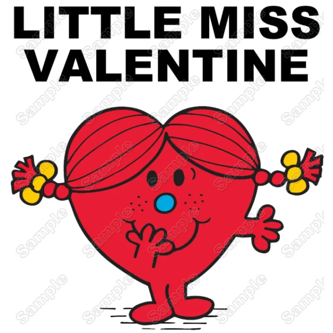 Little Miss Valentine DTF Iron on Transfer - Ready to Press #1 Little Miss Valentine DTF Iron on Transfer - Ready to Press #1