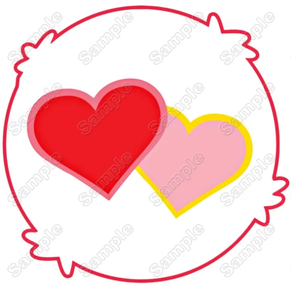 Love-a-Lot Care Bear Symbol DTF Iron on Transfer - Ready to Press Love-a-Lot Care Bear Symbol DTF Iron on Transfer - Ready to Press